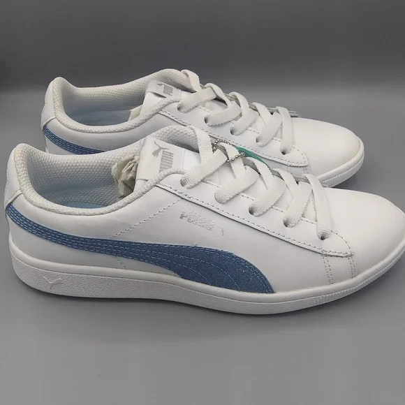 Puma leather glitter comfort girls sneakers Size 3.5 - Picture 5 of 8